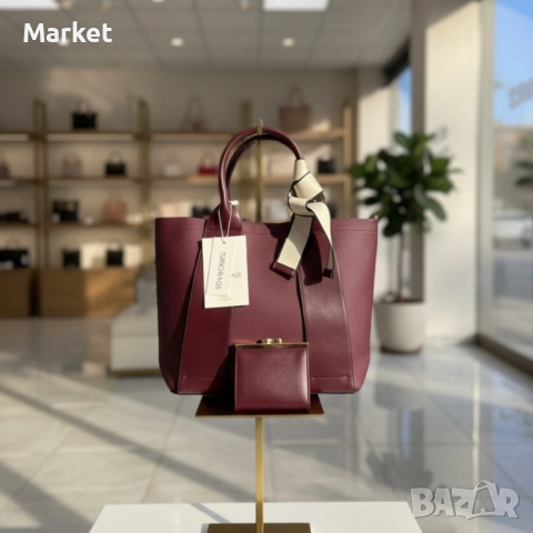 Елегантна бордо чанта 2 в 1 – стил и удобство за всяка жена, снимка 5 - Чанти - 51811793