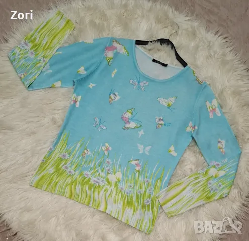 ИЗКЛЮЧИТЕЛНО КРАСИВА блуза от тъничко, меко и много фино плетиво, снимка 1