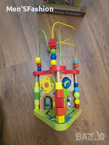 Интерактивна дървена играчка 6 в 1 , снимка 3 - Образователни игри - 51616151