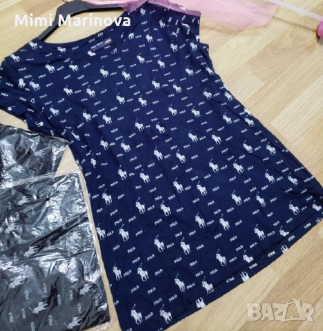 Тениска Polo, налична в черно и тъмно синьо