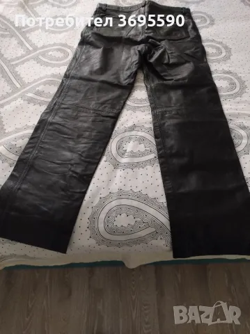 Мъжки кожен панталон, снимка 5 - Панталони - 47524724