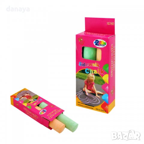 2956 Комплект големи тебешири за рисуване, 2 броя