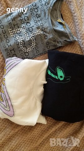 Суитчери H&M като нови 2 броя и една блузка Roccobarocco  с дълъг ръкав - 15 лв.!