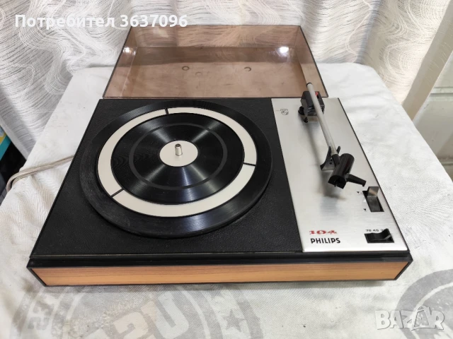 ретро грамофон Philips , снимка 5 - Грамофони - 51000998