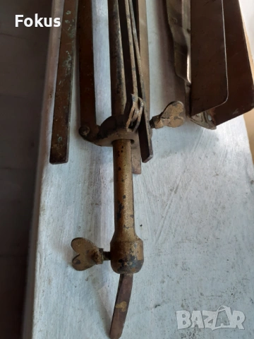 Стара метална поставка за ноти или книги, снимка 6 - Антикварни и старинни предмети - 53456473