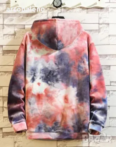 Модерен мъжки реверсивен суичър с подплата, 2цвята , снимка 7 - Суичъри - 47864535