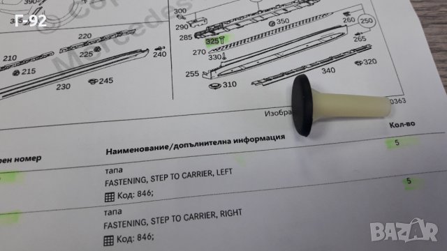 A1646981530**NEU**MERCEDES-BENZ**W164**ЩИПКИ ЗА ПРАГОВЕ **