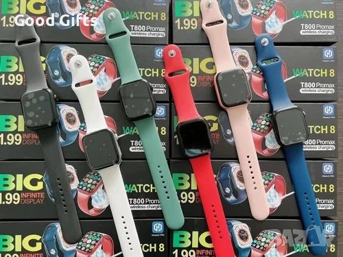 Смарт часовник T800 ProMax, 1.99 inch, HD Infinite Display, Провеждане на разговори, Touch Screen, И, снимка 2 - Смарт гривни - 43669747