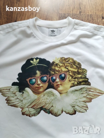 Adidas X Fiorucci  Women's Graphic T-shirt - дамска дизайнерска тениска Л, снимка 3 - Тениски - 51501500