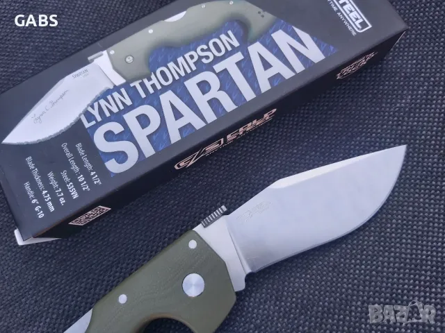 Сгъваем нож Cold Steel SPARTAN Lynn Thompson, снимка 6 - Ножове - 49334109
