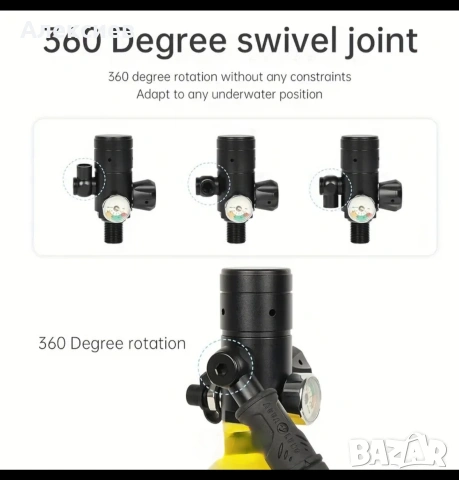 водолазна бутилка - DIDEEP , снимка 4 - Спортна екипировка - 53034046