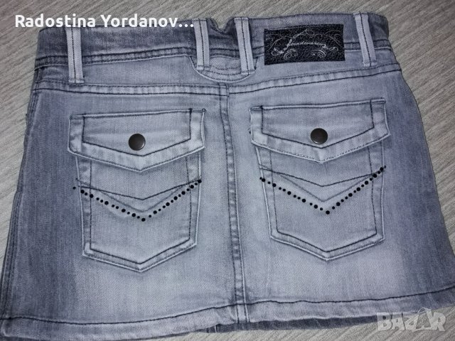 Дънкова пола, снимка 2 - Поли - 26675349