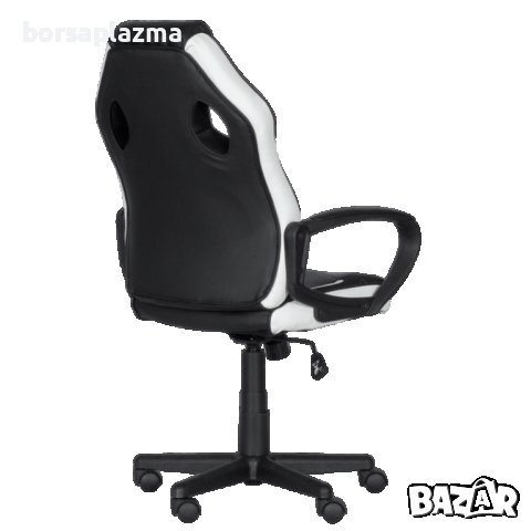 Геймърски стол Carmen 7601 - черен-бял ПРОМО, снимка 2 - Столове - 39166162