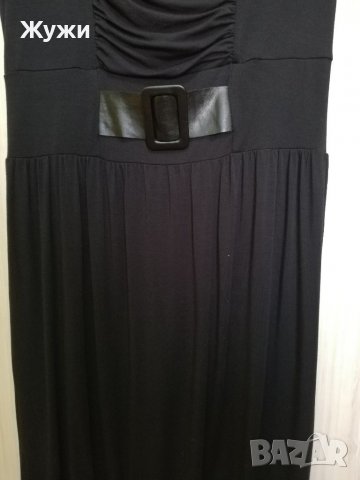 Ежедневна черна дамска рокля М размер , снимка 5 - Рокли - 32785766