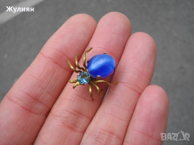 СТАРА БРОШКА ПАЯК , снимка 3 - Антикварни и старинни предмети - 42948636