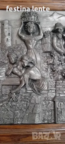 Релефни калаени картини 4бр., снимка 5 - Антикварни и старинни предмети - 50283346