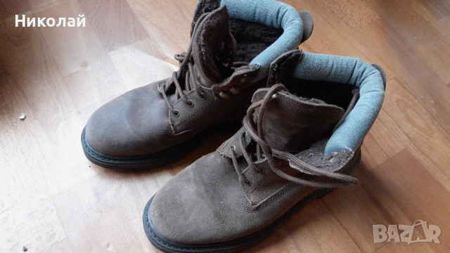 Мъжки кожени боти Walkworld