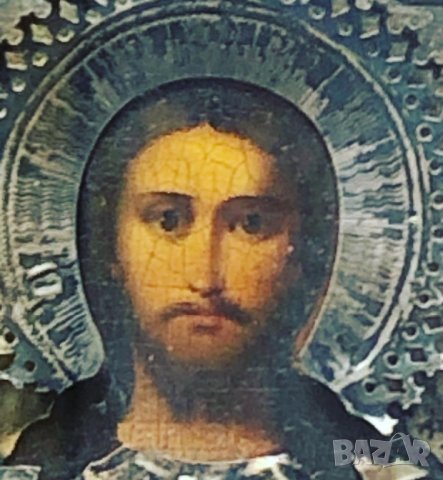 Руска икона Сребърна руска икона от края на 19-ти век., снимка 8 - Икони - 28234776