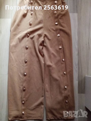 Модерен кафяв панталон, снимка 2 - Панталони - 27798442