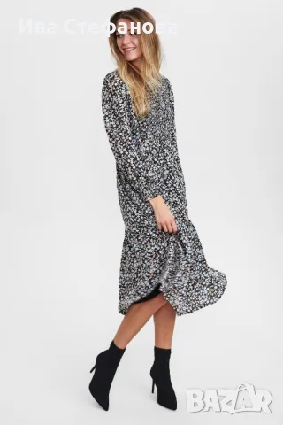 Спортна нова свободна кройка елегантна ежедневна дълга рокля волни, снимка 3 - Рокли - 49185757