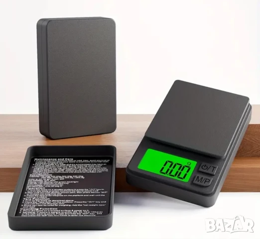 Мини джобна везна дигитална 0.01 - 500 гр.+ батерия