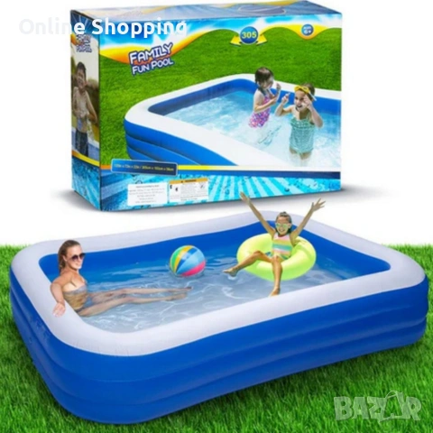 Голям надуваем семеен басейн - релакс и забавление за цялото семейство, снимка 3 - Басейни и аксесоари - 53345014