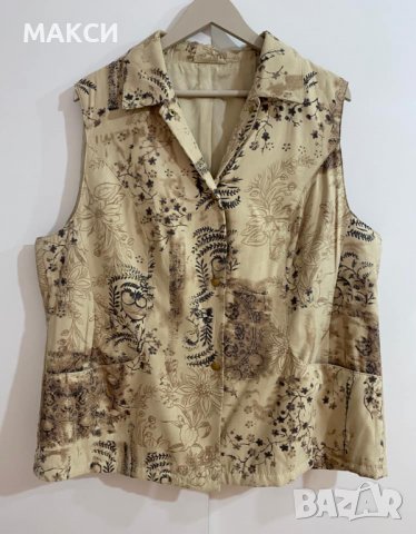 Макси страхотен модерен елек с фина ватирана подплата, джобове и капси