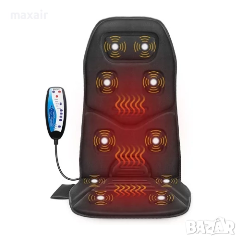 Масажираща седалка за кола или за дома с функция за подгряване Zenet Zet-814*Гаранция 2 години