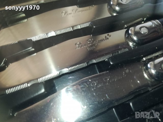 laguiole 6бр BLACK-knives france 0804211542, снимка 10 - Други ценни предмети - 32475201