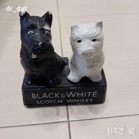 Стара гипсова фигура Black&White, снимка 2 - Антикварни и старинни предмети - 44133384