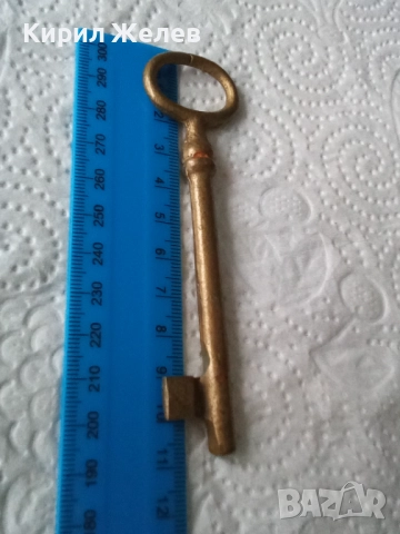 Стар рядка бронзов ключ 52521, снимка 5 - Антикварни и старинни предмети - 52580472