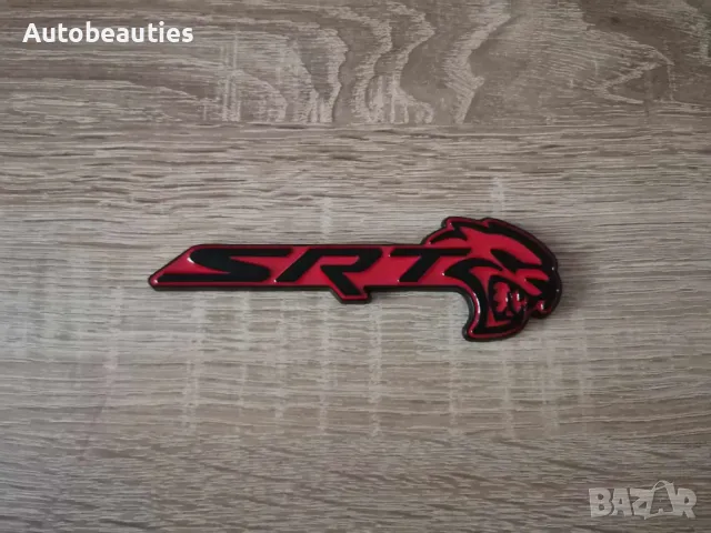 SRT Hellcat черно с червено емблема дясна, снимка 4 - Аксесоари и консумативи - 47977407