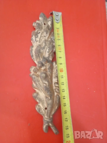 стара метална апликация,обков, снимка 2 - Други ценни предмети - 53075440