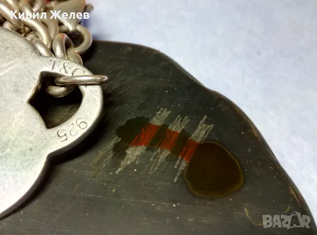 TIFFANY & Co. ШАРМАНТНО БУТИКОВО СРЕБЪРНО КОЛИЕ ЧОКЪР ЛАНЕЦ СРЕБРО 925 ТИФАНИ с БЯЛА ПОЗЛАТА 50058, снимка 8 - Колиета, медальони, синджири - 49346873