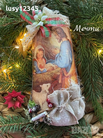 Керамични керемидки с Рождество! , снимка 2 - Декорация за дома - 52237306