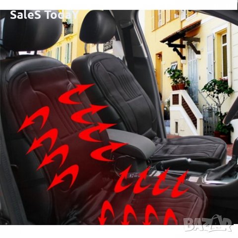 Подложка за седалка с подгрев за автомобил, 91-95см, подложка с нагряване, калъф, 60W, снимка 5 - Аксесоари и консумативи - 38825630