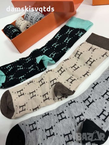  HERMES комплект чорапки с кутия, снимка 4 - Други - 21176937