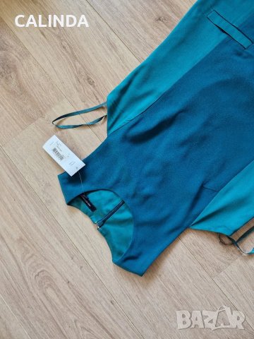 French connection нова официална рокля синьо зелено, снимка 6 - Рокли - 48254797