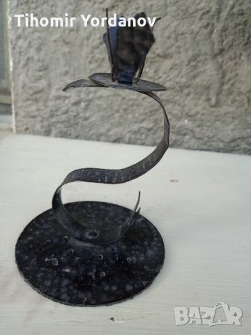 Свещник от ковано желязо, снимка 7 - Декорация за дома - 32877868