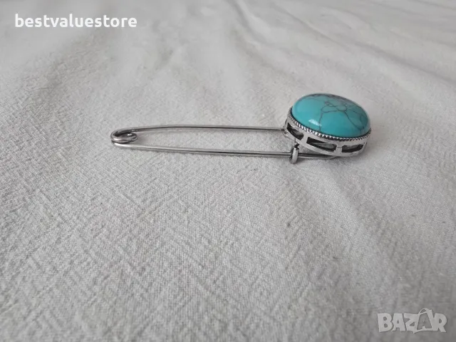 Тюркоазена Брошка, снимка 3 - Други - 50323130