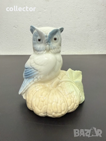 Испанска порцеланова фигура на бухал. №7587, снимка 5 - Колекции - 52317233