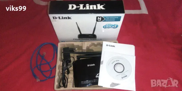 WiFi Рутер D-Link DIR-605L 300 Mbps, снимка 2 - Рутери - 48259373