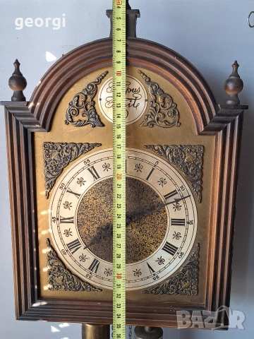 немски стенен часовник с махало 32/1, снимка 7 - Стенни часовници - 53072434