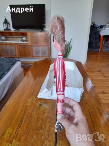 Стара кукла за стена Футболист, снимка 3 - Други ценни предмети - 37330473