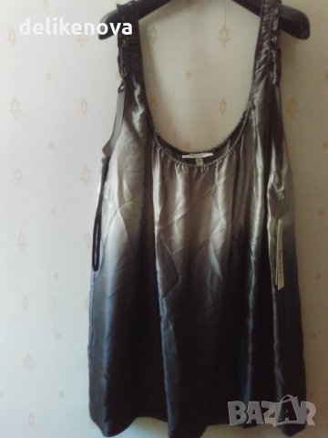 DKNY. Donna Karan New York. Size 16 Копринен потник/туника, снимка 3 - Туники - 33358727