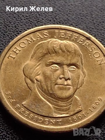 Възпоменателна монета 1 долар THOMAS JEFFERSON 3 президент на САЩ (1801-1809) за КОЛЕКЦИЯ 38066, снимка 5 - Нумизматика и бонистика - 40765837