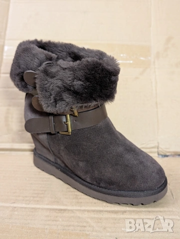 Ботуши / боти на платформа ASH Topo Suede Shearling Cuff Yes номер 37 ,5, снимка 12 - Дамски боти - 53329885
