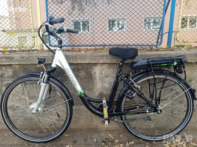28 цола електрически алуминиев велосипед с 7 скорости усилени капли амортисьори предни като нов, снимка 2 - Велосипеди - 52547876