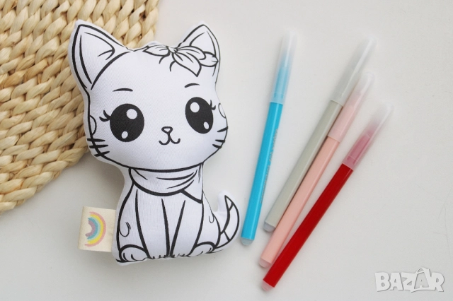 Цветни приятелчета, Творческа игра, Рисуване, Комплект рисуване, снимка 5 - Образователни игри - 52368140