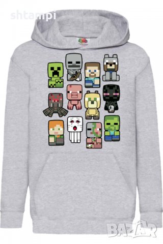 Детски Суитчър/Суитшърт Minecraft Cute Charact Minecraft,Игра,Подарък,Изненада,Забавление,Рожден Ден, снимка 2 - Детски анцузи и суичери - 38326658